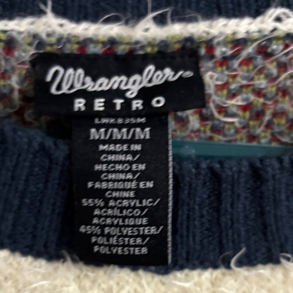 Wrangler Retro Aztec Cozy Sweater Boho - Picture 2 of 6
